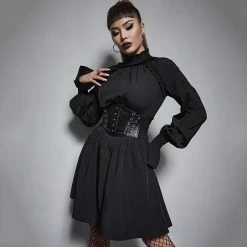 Yoursblack Long Balloon Sleeve Dress New In Jun