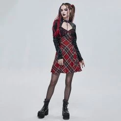 Yoursblack Gothic Halter Dress With Pendant