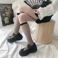 Yoursblack Fishnet Socks