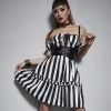 Yoursblack Off-The-Shoulder Striped Dress New In Jun