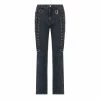 Yoursblack Straps Low Waist Demin Pants New In Jun