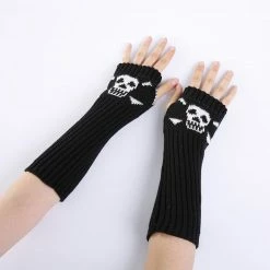 Yoursblack Skull Gloves Accessory