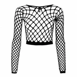 Yoursblack Hollow Fishnet Bottoming Top