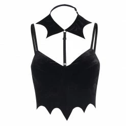 Yoursblack Bat Halterneck Vest New In May