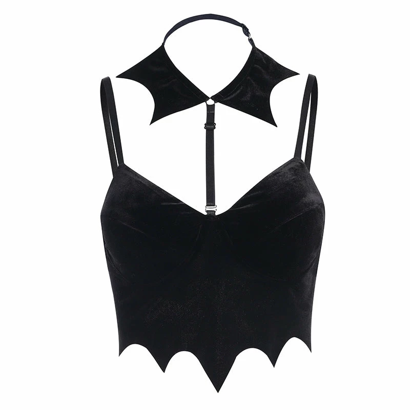 Yoursblack Bat Halterneck Vest New In May 1 Yoursblack Bat Halterneck Vest New In May