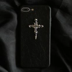Yoursblack Gothic Skull Cross IPhone Case New In Jun