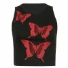 Yoursblack Butterfly Crop Vest New In Jun