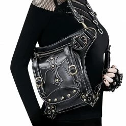 Yoursblack Punk Retro Crossbody Bag New In Jun