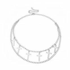 Yoursblack NEWS Cross Waist Chain