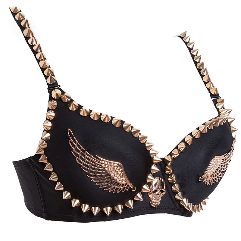 Yoursblack NEWS Skull & Wings Studded Bra 2 Yoursblack NEWS Skull & Wings Studded Bra