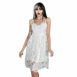 Yoursblack Skull Lace Slip Dress New In Jun