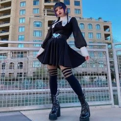 Yoursblack Spring Sale 2-Piece High Waist Nun Stretch Dress