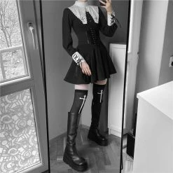 Yoursblack Spring Sale 2-Piece High Waist Nun Stretch Dress