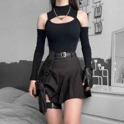 Yoursblack Gothic Cyberpunk Adjustable Belt And Leg Bag Waist Corset & Belt