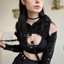 Yoursblack TOPS Diablo Strapless Top