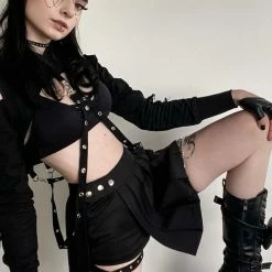 Yoursblack TOPS Diablo Strapless Top