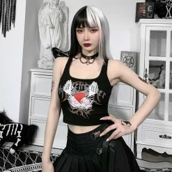 Yoursblack TIIL DEATH WE DO ART Cami Top