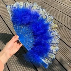 Yoursblack Feather Dark Gothic Fan New In Jun