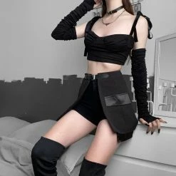 Yoursblack Diablo Independent Sleeves Tank Top Skirt Set