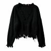 Yoursblack Loose Tassel Short Sweater TOPS
