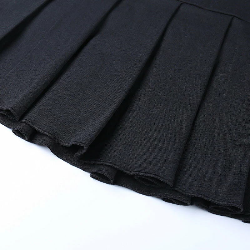 Yoursblack Dark Gothic Totem Embroidered Skirt 6 Yoursblack Dark Gothic Totem Embroidered Skirt