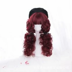 Yoursblack "Bloody Lolita" Wine Curly Wig NEWS