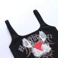 Yoursblack TIIL DEATH WE DO ART Cami Top