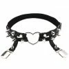 Yoursblack Love Rivet Garter
