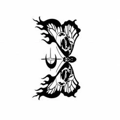 Yoursblack Dark Butterfly Tattoo Sticker