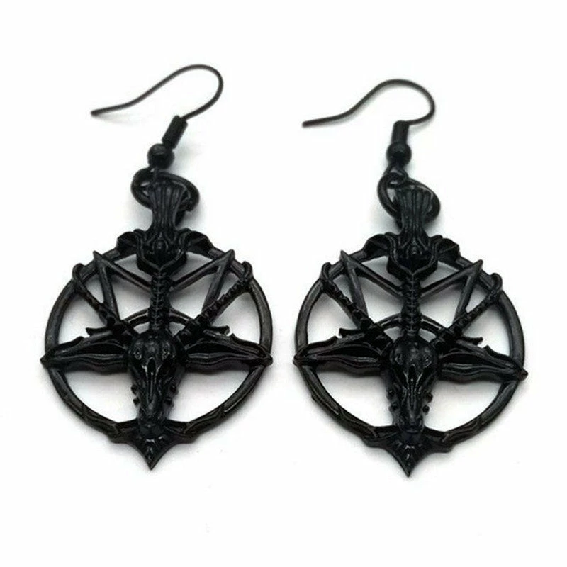 Yoursblack New In Jun Skull Goat Head Earrings 2 Yoursblack New In Jun Skull Goat Head Earrings