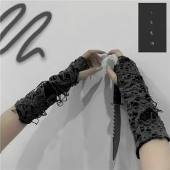 Yoursblack Diablo Hole Gloves