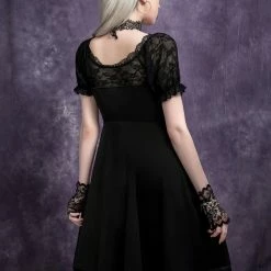 Yoursblack Lace Short Sleeve Dress