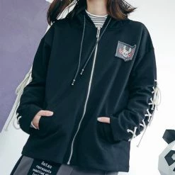 Yoursblack "Devil Rabbit" Rabbit Ear Hoodie