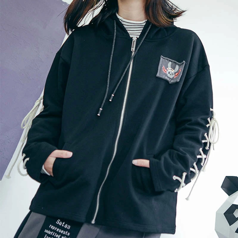 Yoursblack "Devil Rabbit" Rabbit Ear Hoodie 2 Yoursblack "Devil Rabbit" Rabbit Ear Hoodie