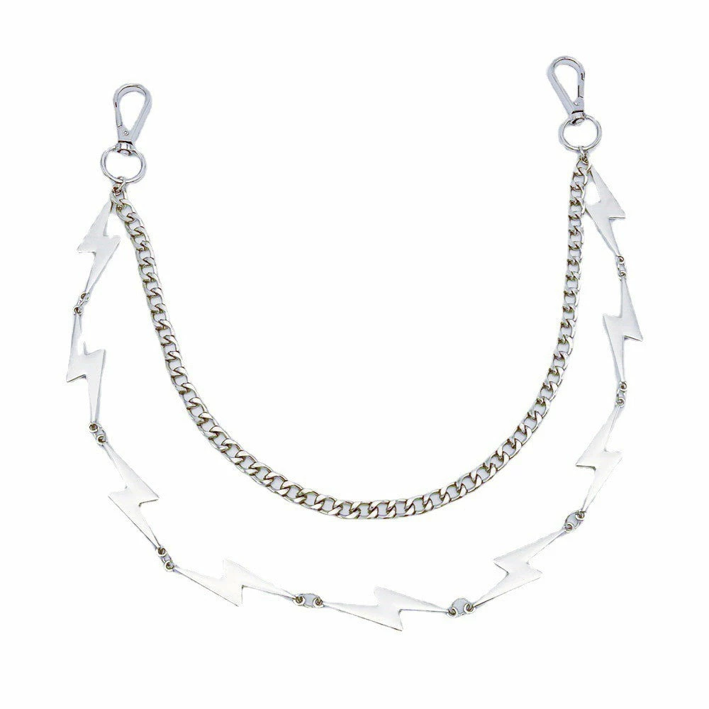 Yoursblack Punk Metal Lightning Pants Chain New In May 2 Yoursblack Punk Metal Lightning Pants Chain New In May