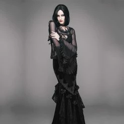 Yoursblack Rose Lace Horn Sleeves Top NEWS 7 Yoursblack Rose Lace Horn Sleeves Top NEWS