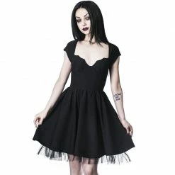 Yoursblack New In Jun Gothic Cutout Padded Dress