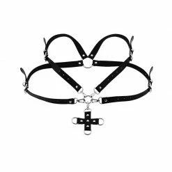 Yoursblack Punk Cross Chest Strap NEWS