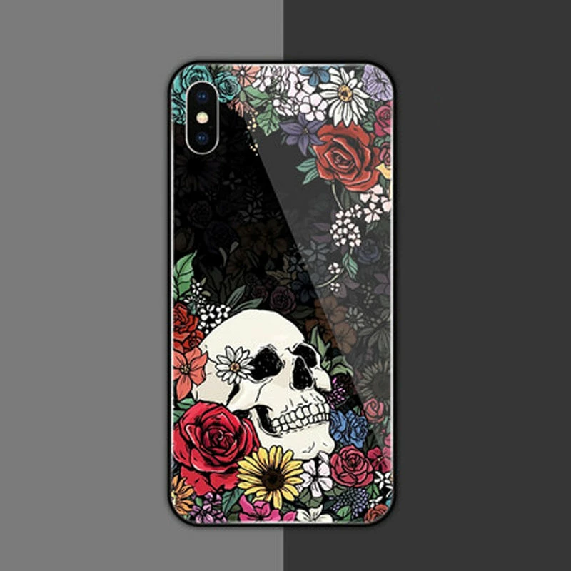 Yoursblack Skull Rose Phone Case For IPhone 8-13 Pro New In Jun 2 Yoursblack Skull Rose Phone Case For IPhone 8-13 Pro New In Jun
