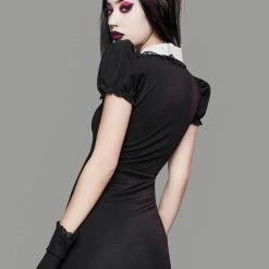 Yoursblack Cut-Out White Collar Mini Dress DRESSES