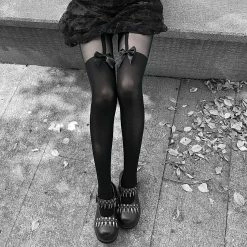 Yoursblack Sleepy Time Bow Tights