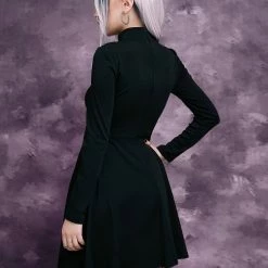 Yoursblack Cut-Out Turtleneck Dress DRESSES