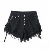 Yoursblack Denim Fringed Shorts