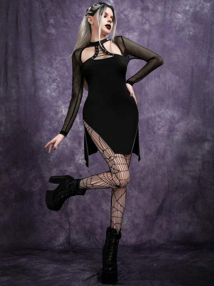 Yoursblack New In Jun See-Through Sleeve Dress 3 Yoursblack New In Jun See-Through Sleeve Dress