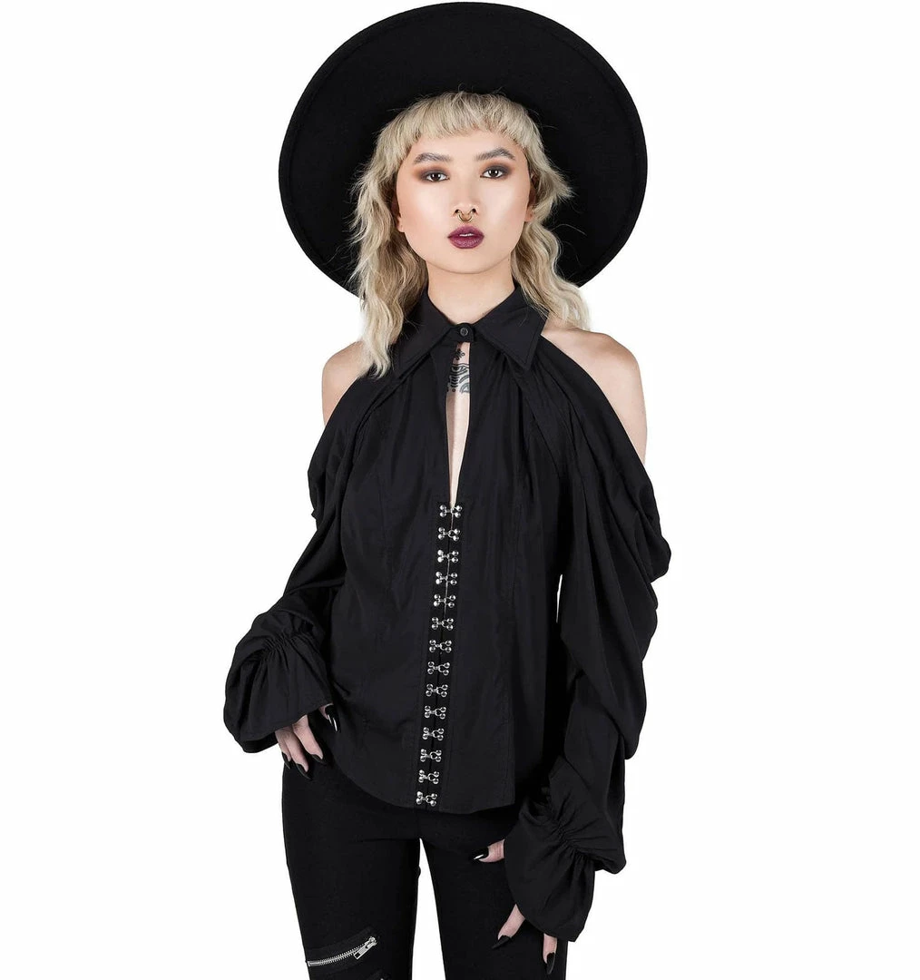 Yoursblack New In Jun Off The Shoulder V-Neck Shirt 3 Yoursblack New In Jun Off The Shoulder V-Neck Shirt