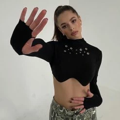 Yoursblack New In May Arc Hem Bottoming T-Shirt