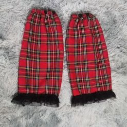 Yoursblack Plaid Leg Warmer