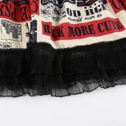 Yoursblack Dark Punk Print Lace-up Skirt NEWS 8 Yoursblack Dark Punk Print Lace-up Skirt NEWS