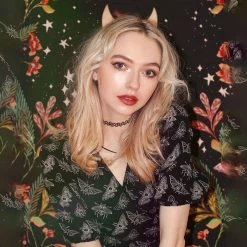 Yoursblack Butterfly V-Neck Crop Top New In Jun