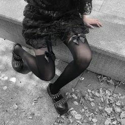 Yoursblack Sleepy Time Bow Tights